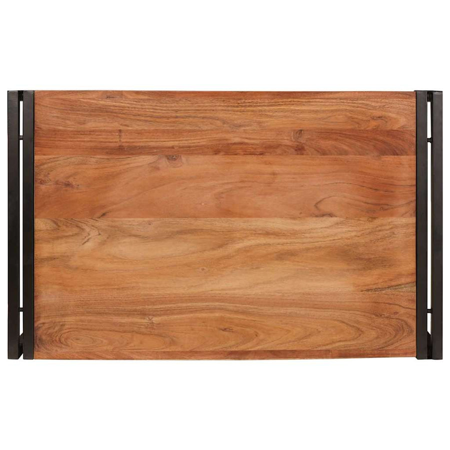 Badkamerplank 80 x 50 x 23 cm Massief mango hout, ijzer