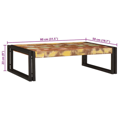 Badkamerplank 80 x 50 x 23 cm Massief mango hout, ijzer