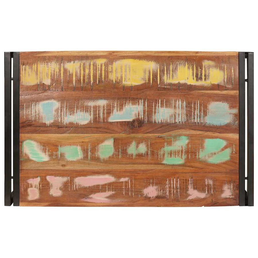 Badkamerplank 80 x 50 x 23 cm Massief mango hout, ijzer
