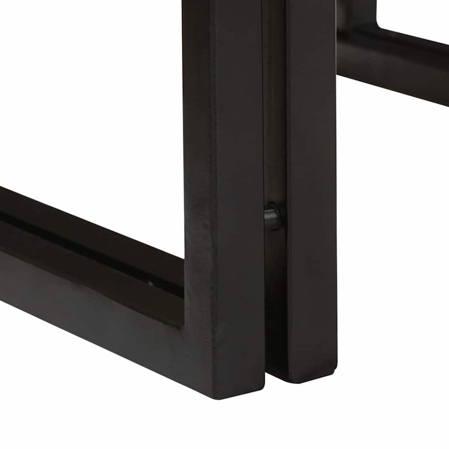 Badkamerplank 100 x 50 x 23 cm Massief mango hout, ijzer