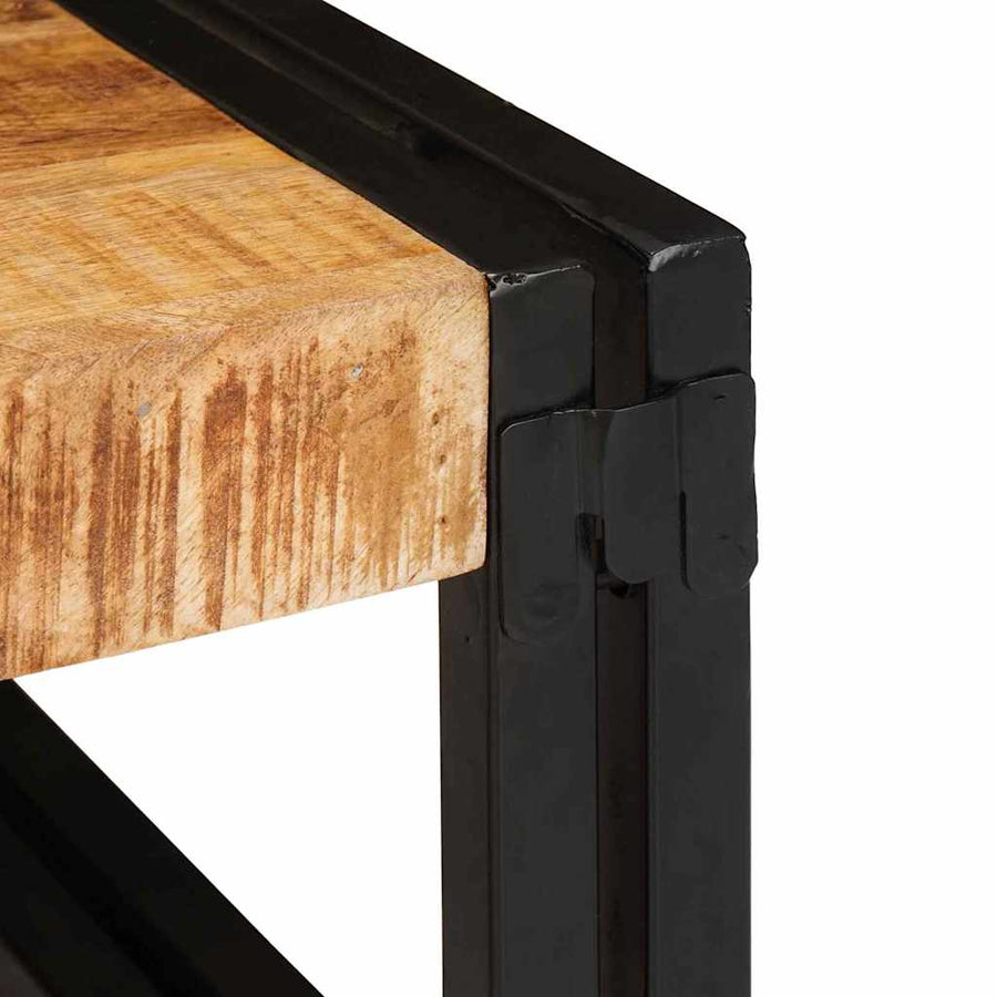 Badkamerplank 100 x 50 x 23 cm Massief mango hout, ijzer