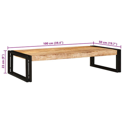 Badkamerplank 100 x 50 x 23 cm Massief mango hout, ijzer
