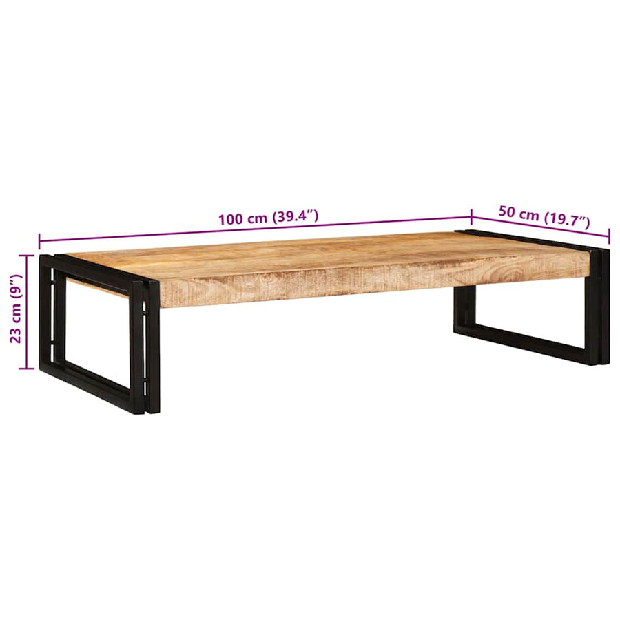 Badkamerplank 100 x 50 x 23 cm Massief mango hout, ijzer