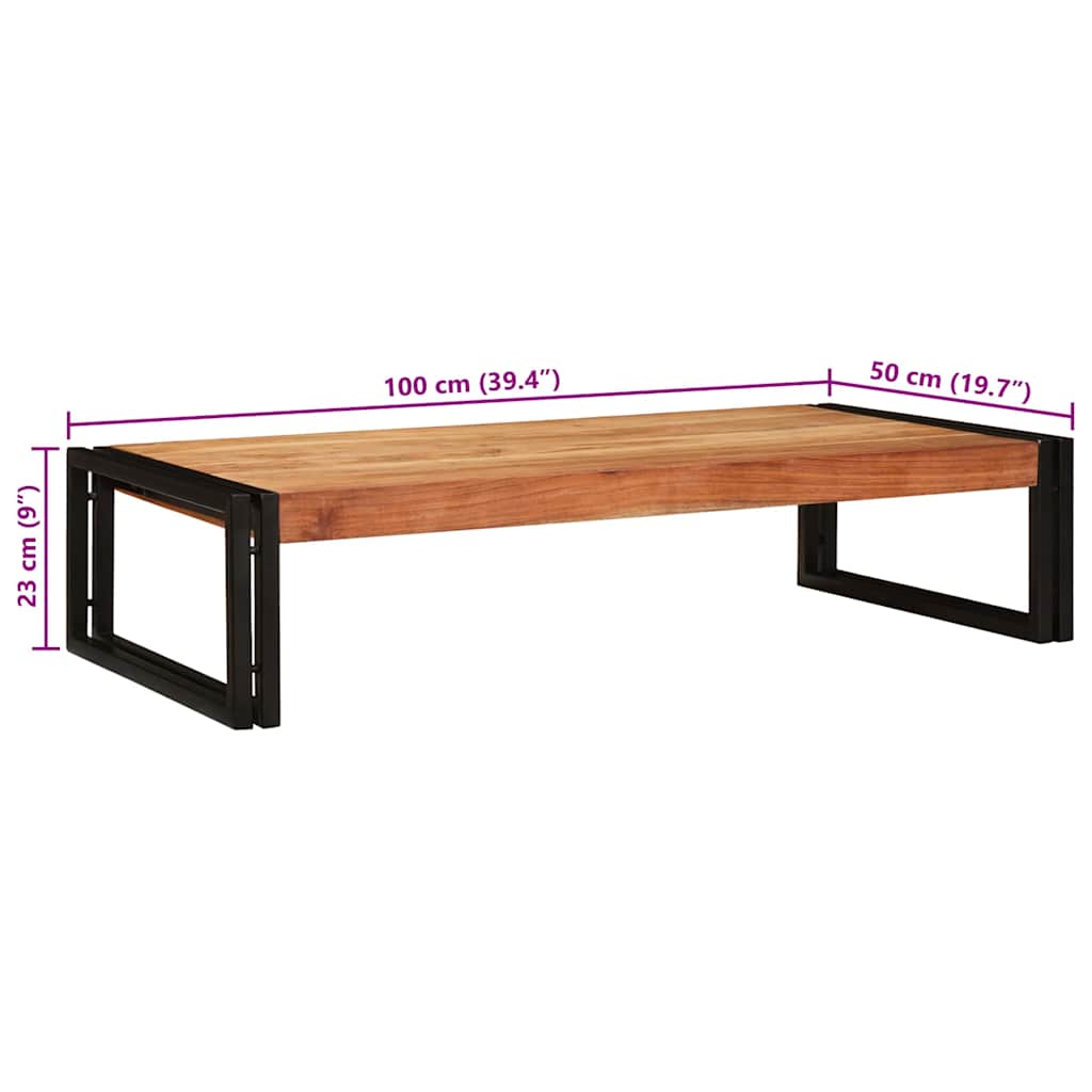 Badkamerplank 100 x 50 x 23 cm Massief mango hout, ijzer