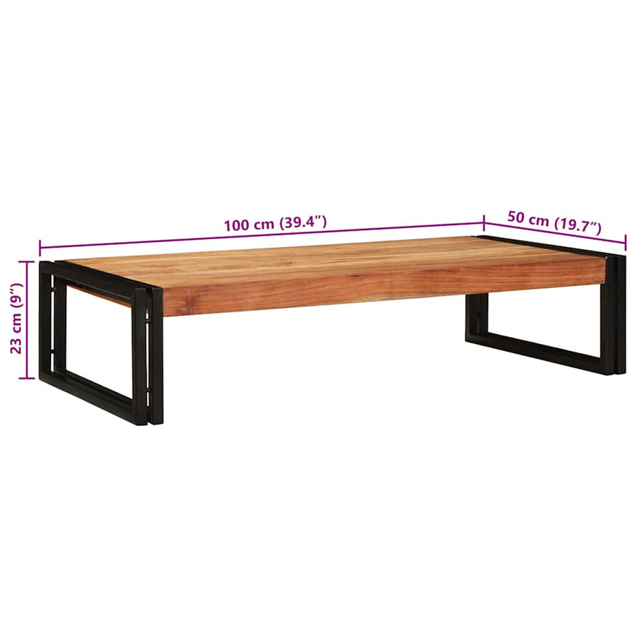 Badkamerplank 100 x 50 x 23 cm Massief mango hout, ijzer