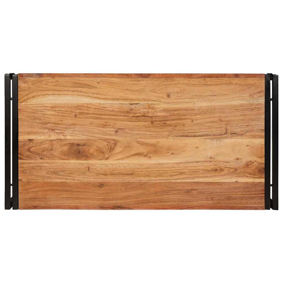 Badkamerplank 100 x 50 x 23 cm Massief mango hout, ijzer