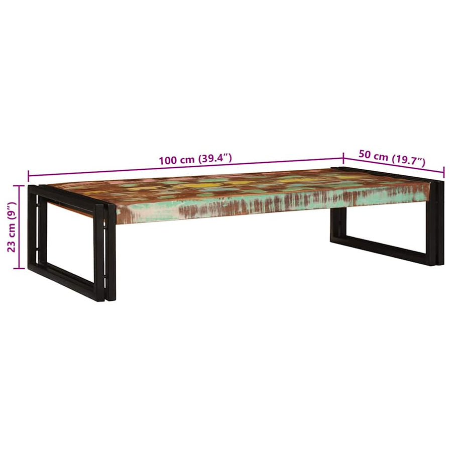 Badkamerplank 100 x 50 x 23 cm Massief mango hout, ijzer