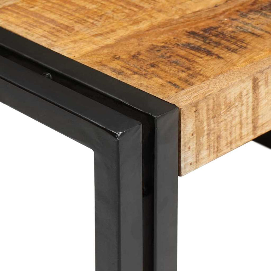 Badkamerplank 120 x 50 x 23 cm Massief mango hout, ijzer