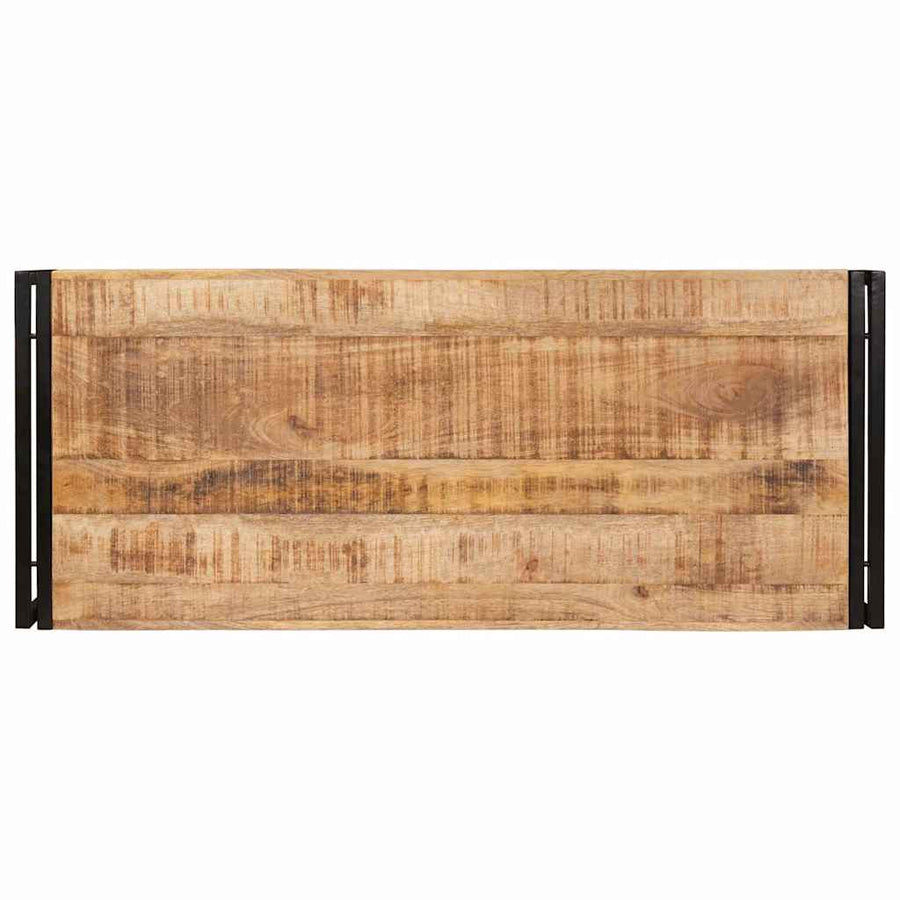 Badkamerplank 120 x 50 x 23 cm Massief mango hout, ijzer