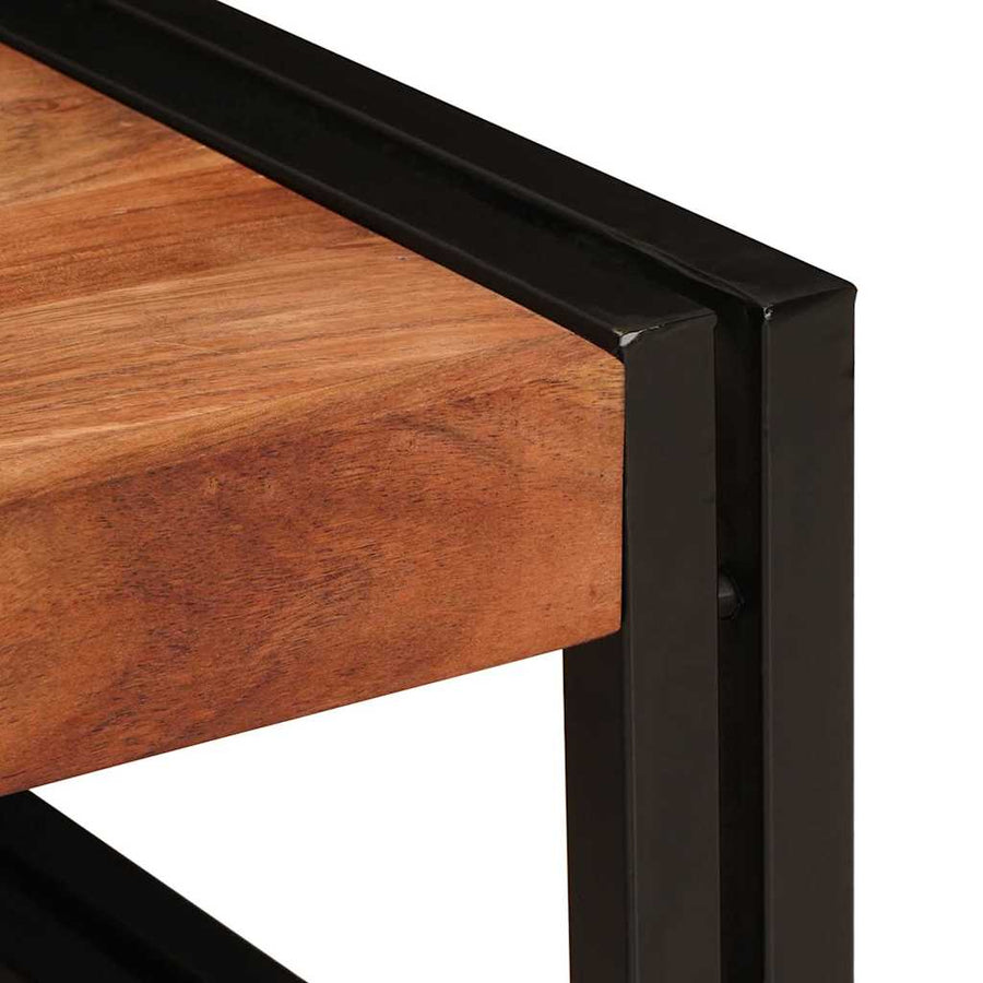 Badkamerplank 120 x 50 x 23 cm Massief mango hout, ijzer