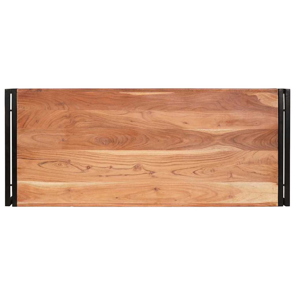Badkamerplank 120 x 50 x 23 cm Massief mango hout, ijzer