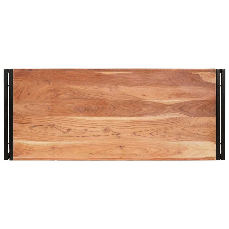 Badkamerplank 120 x 50 x 23 cm Massief mango hout, ijzer