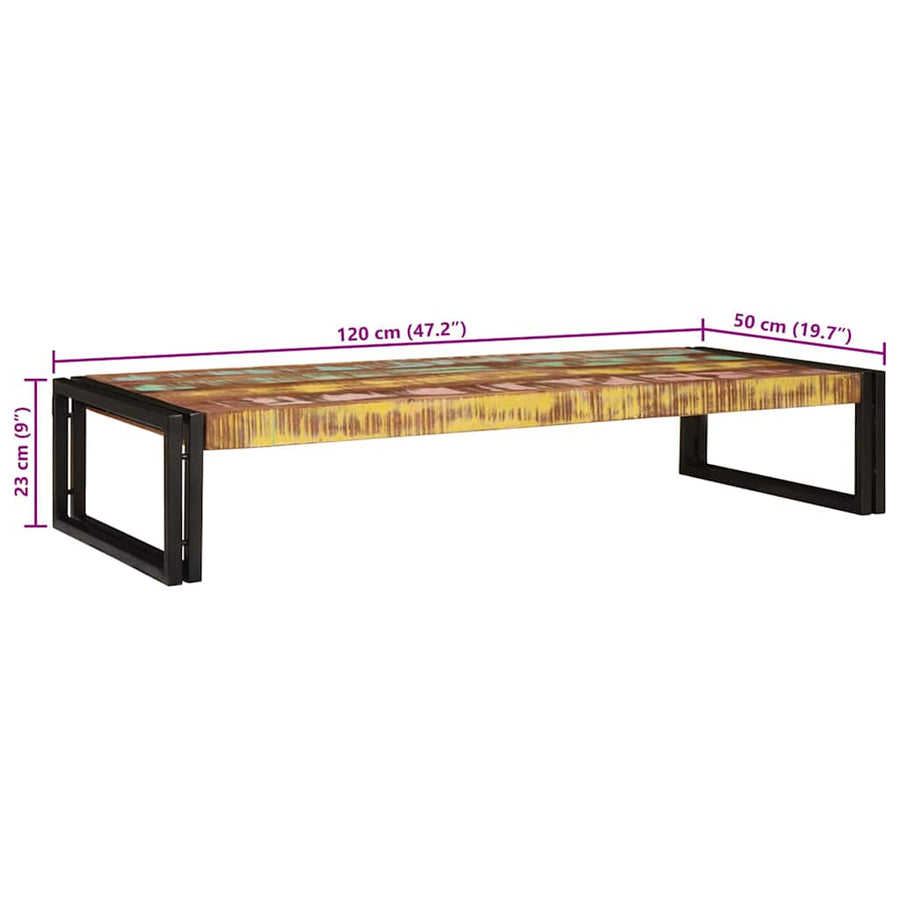 Badkamerplank 120 x 50 x 23 cm Massief mango hout, ijzer