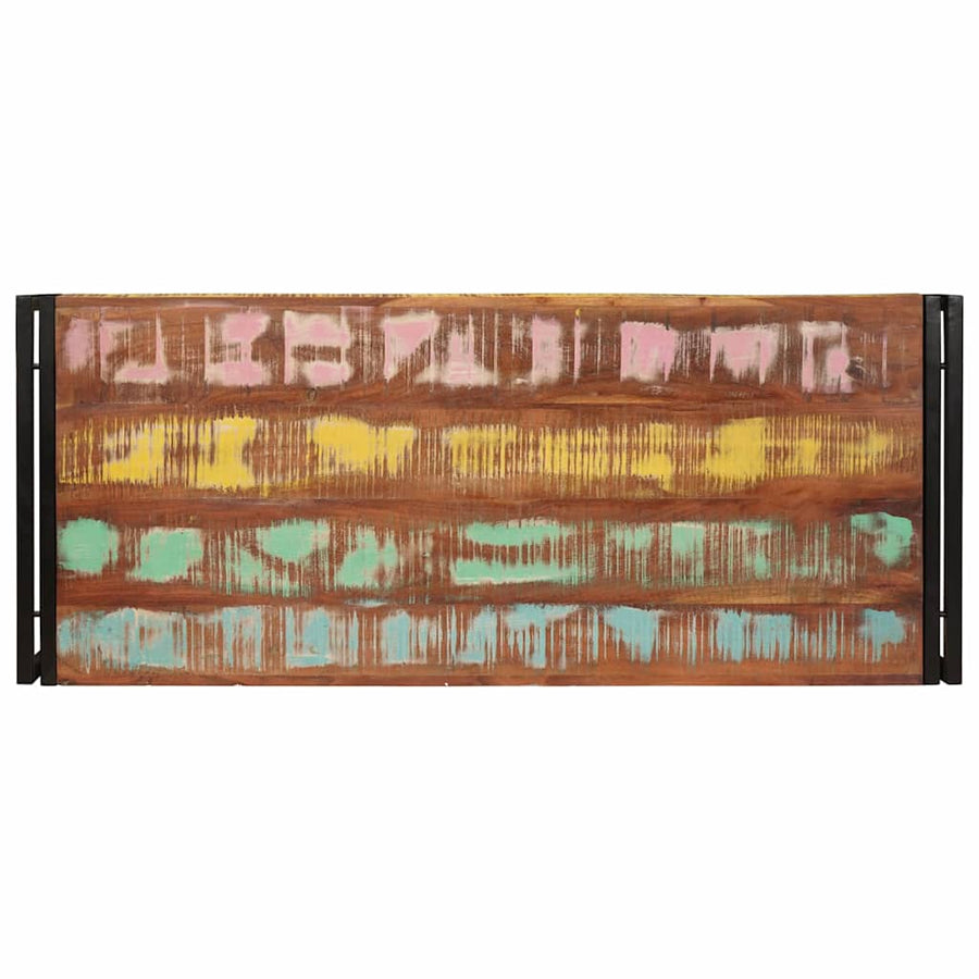 Badkamerplank 120 x 50 x 23 cm Massief mango hout, ijzer