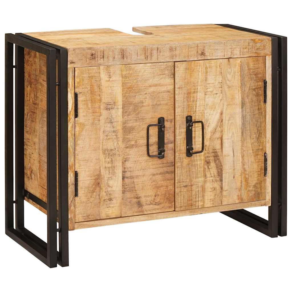 Wastafelkast met plank Bruin 71 x 33 x 58 cm Massief Mango Hout