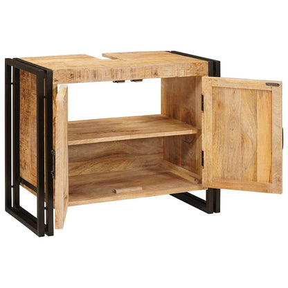 Wastafelkast met plank Bruin 71 x 33 x 58 cm Massief Mango Hout