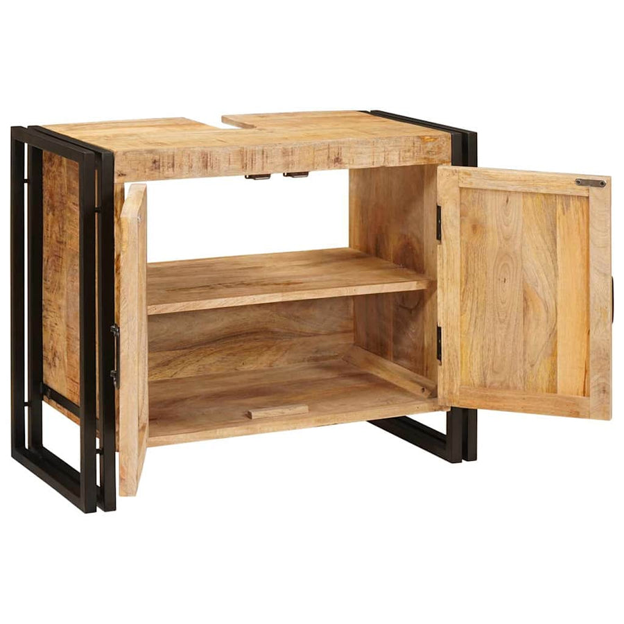 Wastafelkast met plank Bruin 71 x 33 x 58 cm Massief Mango Hout