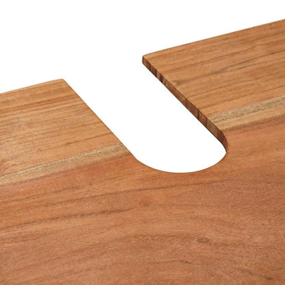 Wastafelkast met plank Bruin 71 x 33 x 58 cm Massief Acaciahout