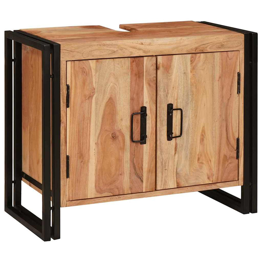 Wastafelkast met plank Bruin 71 x 33 x 58 cm Massief Acaciahout
