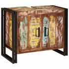Wastafelkast 71x33x58 cm massief gerecycled hout meerkleurig