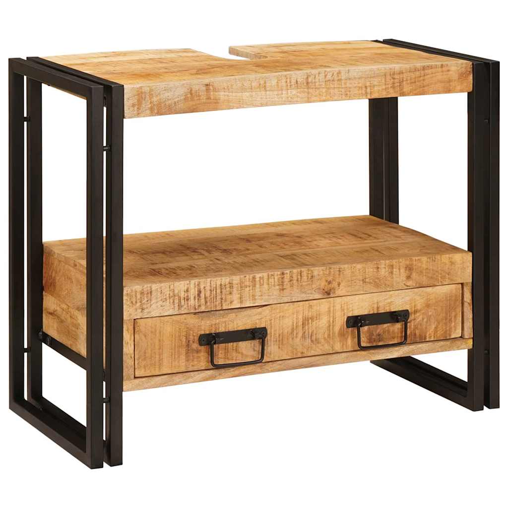 Wastafel Kast met lade Bruin 71 x 33 x 58 cm Massief Mango Hout