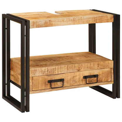 Wastafel Kast met lade Bruin 71 x 33 x 58 cm Massief Mango Hout
