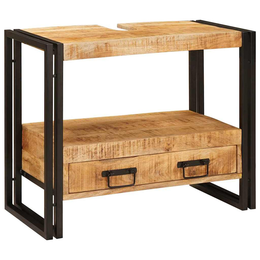 Wastafel Kast met lade Bruin 71 x 33 x 58 cm Massief Mango Hout