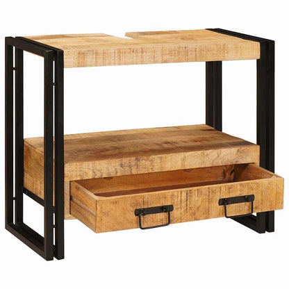 Wastafel Kast met lade Bruin 71 x 33 x 58 cm Massief Mango Hout