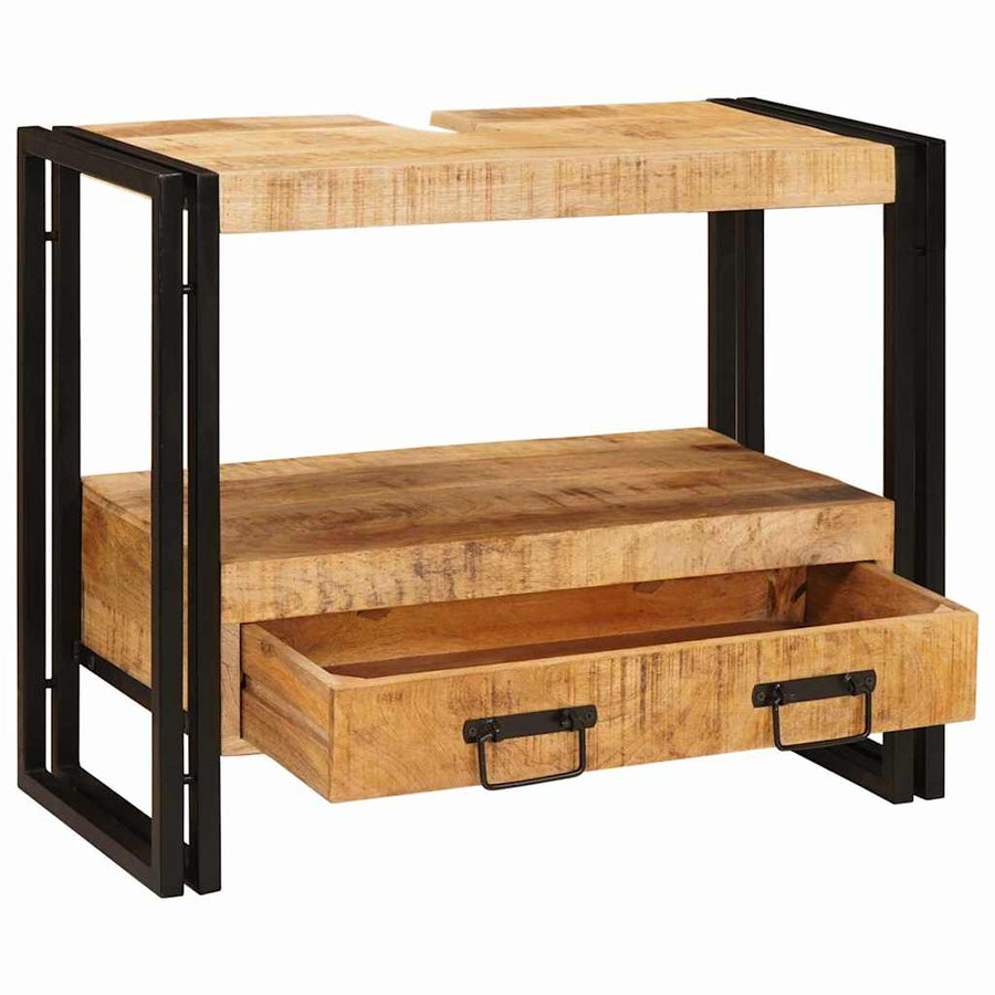 Wastafel Kast met lade Bruin 71 x 33 x 58 cm Massief Mango Hout