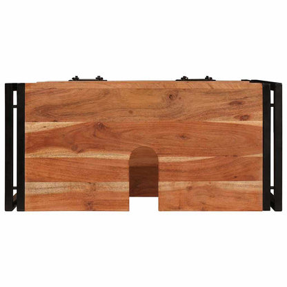 Wastafelonderkast 71 x 33 x 58 cm Massief Acaciuhout, Ijzer