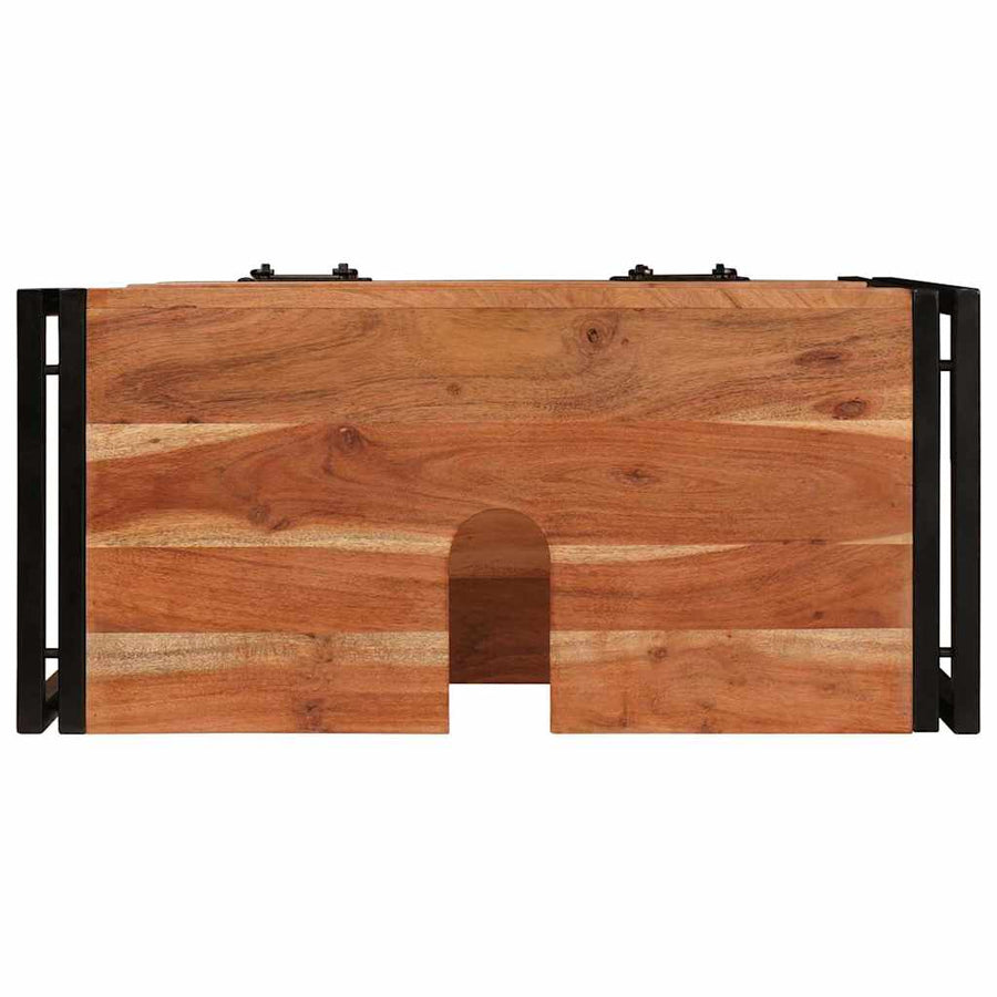 Wastafelonderkast 71 x 33 x 58 cm Massief Acaciuhout, Ijzer