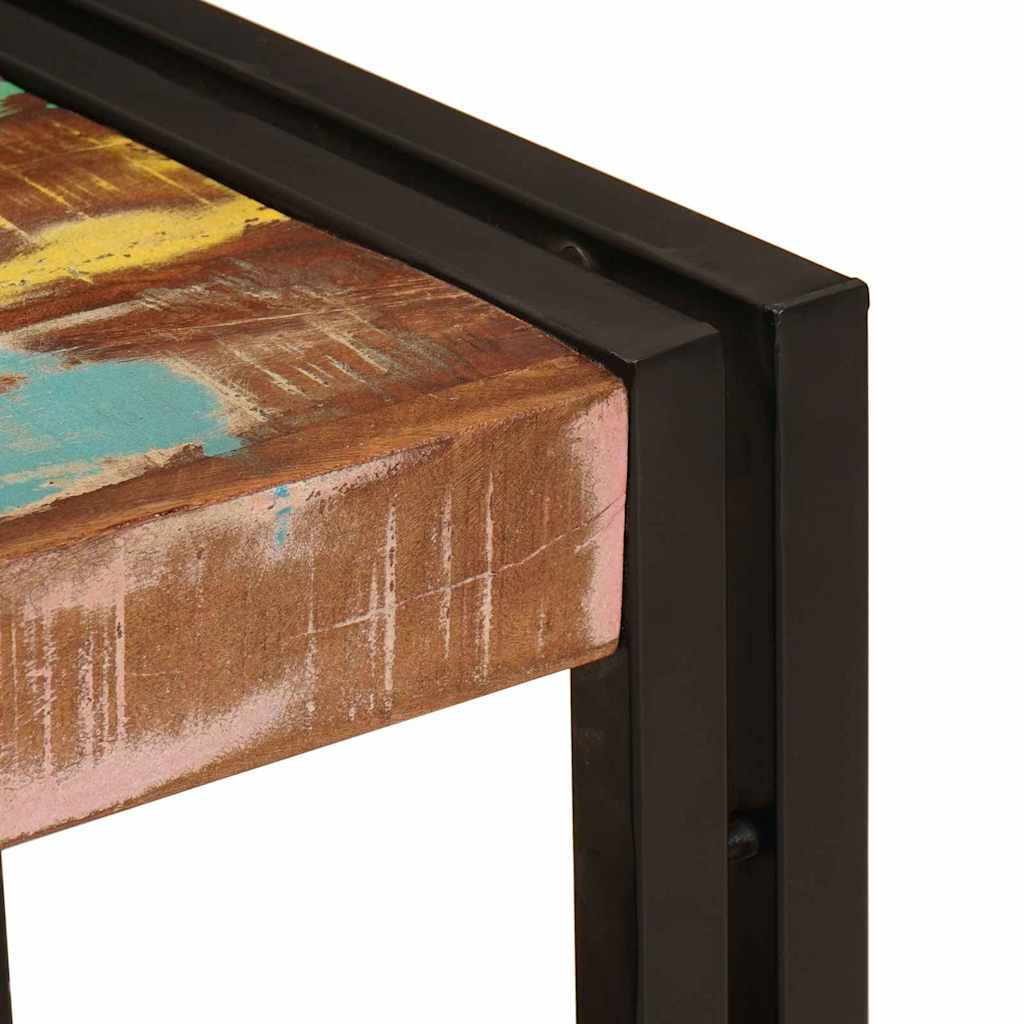 Wastafelonderkast met lade met plank Massief Gerecycled Hout, Ijzer