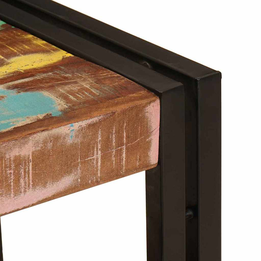 Wastafelonderkast met lade met plank Massief Gerecycled Hout, Ijzer