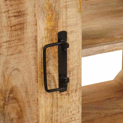 Wastafelonderkast 71 x 33 x 58 cm Massief Mango Hout, Ijzer