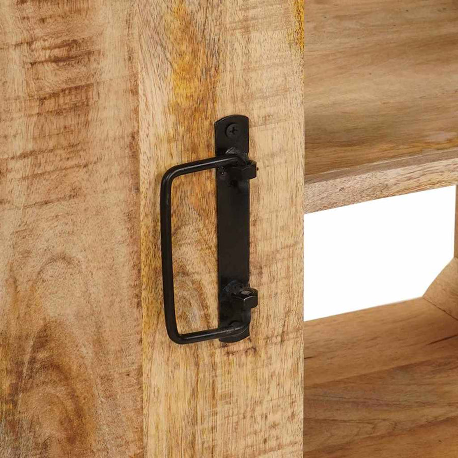 Wastafelonderkast 71 x 33 x 58 cm Massief Mango Hout, Ijzer