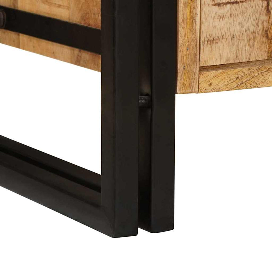 Wastafelonderkast 71 x 33 x 58 cm Massief Mango Hout, Ijzer