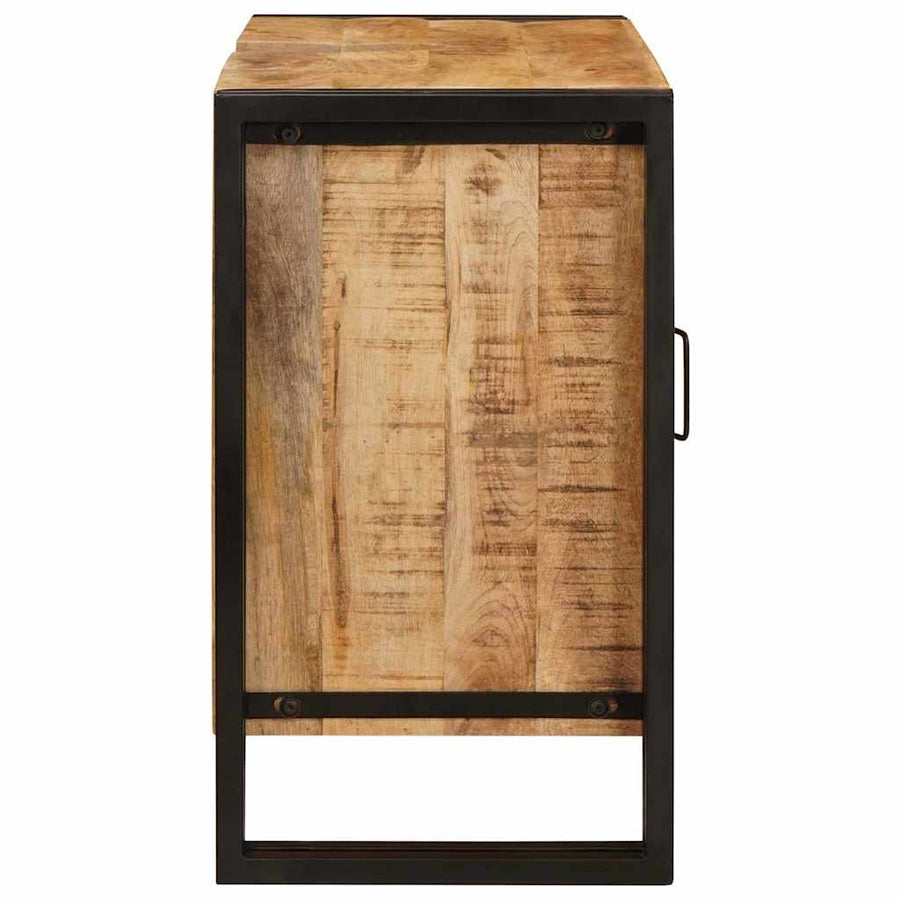 Wastafelonderkast 71 x 33 x 58 cm Massief Mango Hout, Ijzer