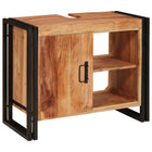 Wastafelonderkast 71x33x58 cm massief acaciahout