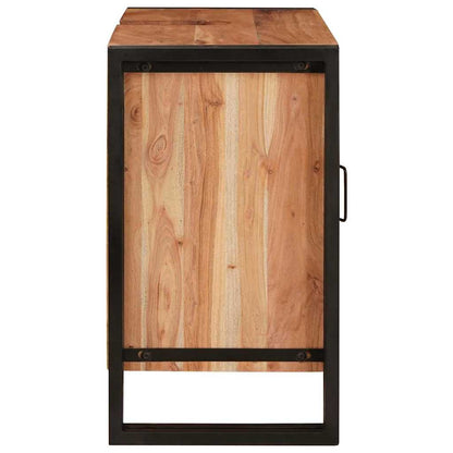 Wastafelonderkast 71 x 33 x 58 cm Massief Acaciuhout, Ijzer