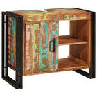 Wastafelonderkast massief gerecycled hout 71x33x58 cm