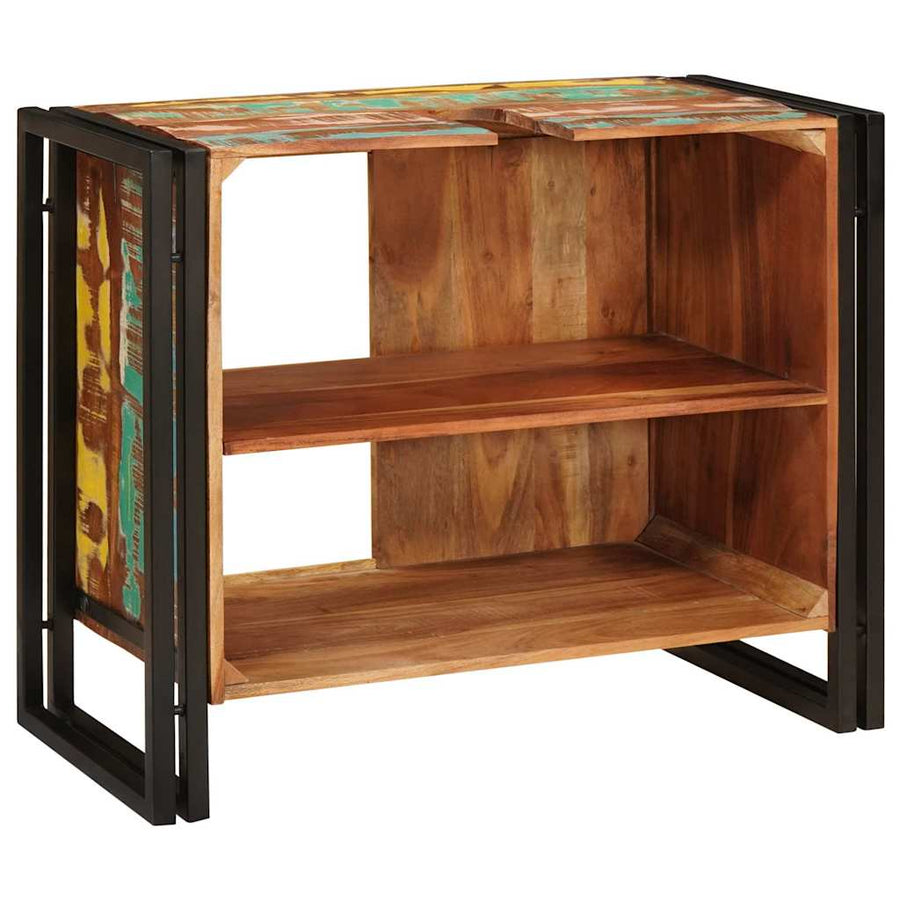 Wastafelonderkast met de deur Massief Gerecycled Hout, Ijzer