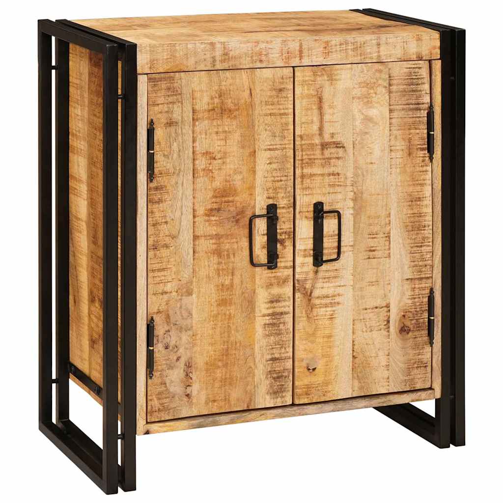 Nachtkastje Bruin 38 x 33 x 58 cm Massief ruw mango hout