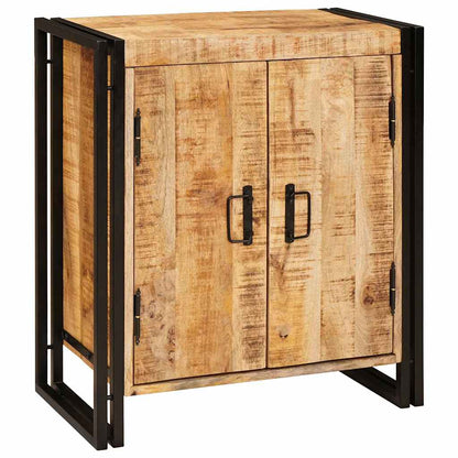 Nachtkastje Bruin 38 x 33 x 58 cm Massief ruw mango hout