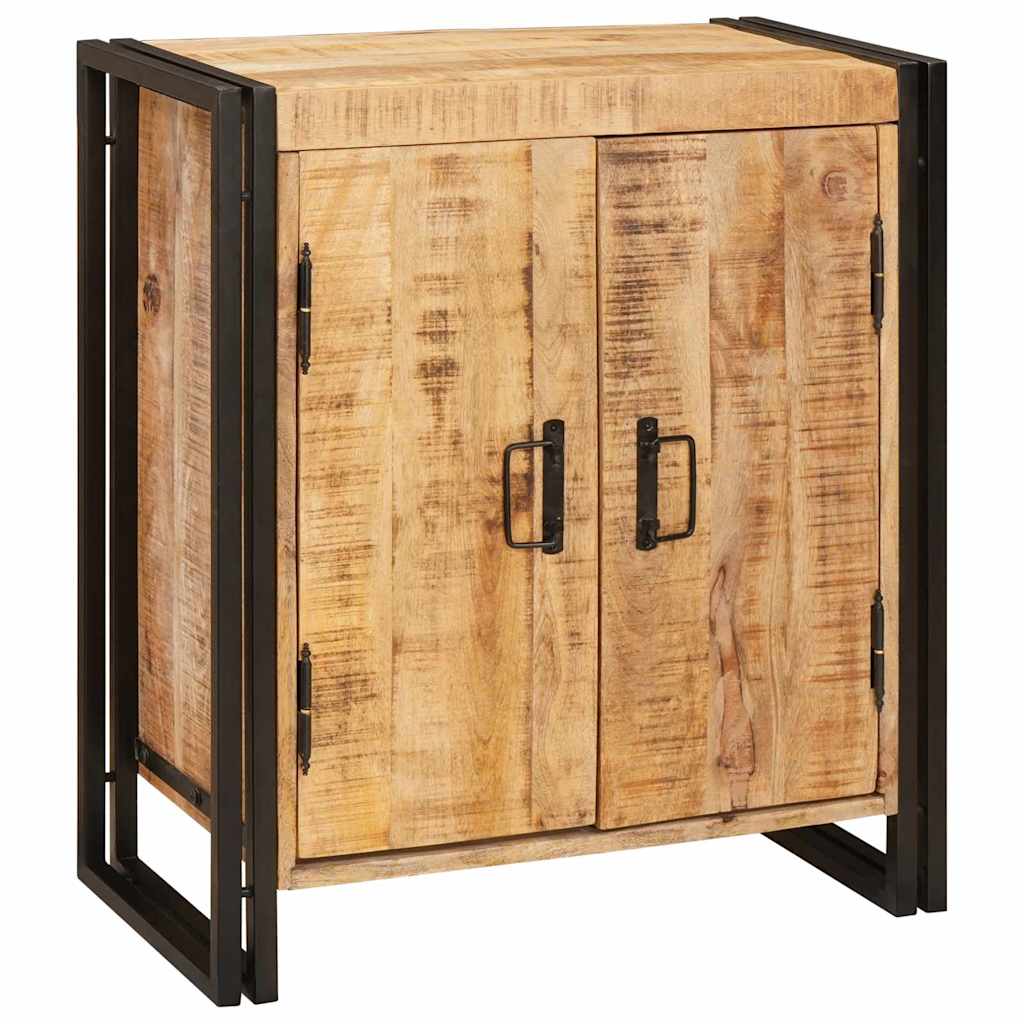 Nachtkastje Bruin 38 x 33 x 58 cm Massief ruw mango hout
