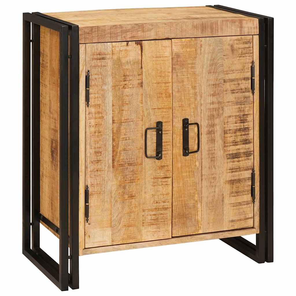 Nachtkastje Bruin 38 x 33 x 58 cm Massief ruw mango hout