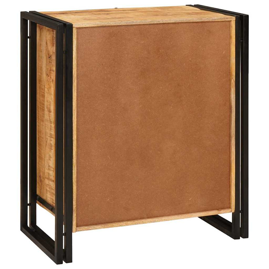 Nachtkastje Bruin 38 x 33 x 58 cm Massief ruw mango hout