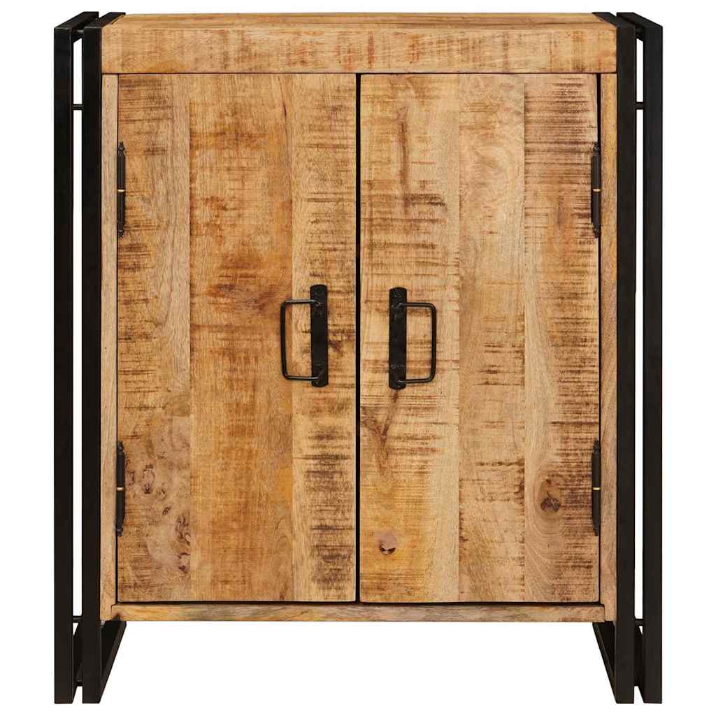 Nachtkastje Bruin 38 x 33 x 58 cm Massief ruw mango hout