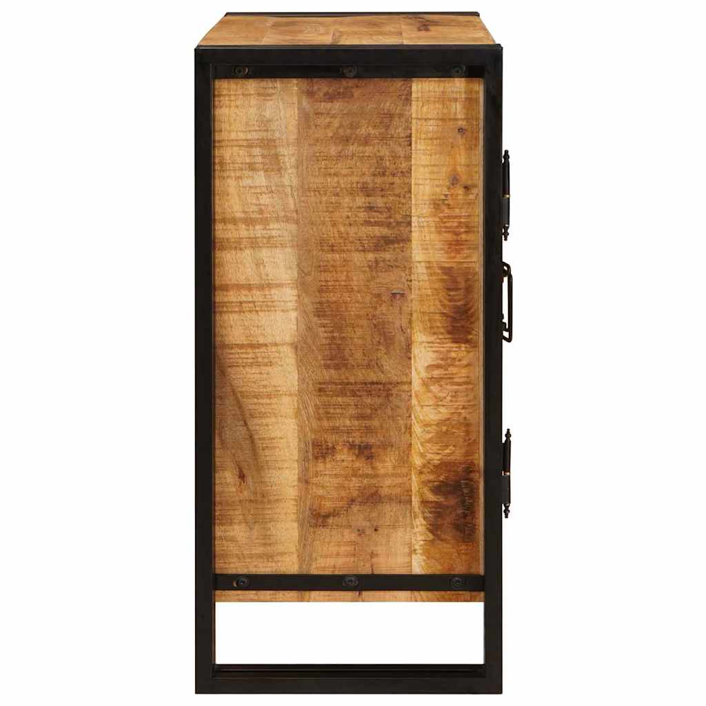 Nachtkastje Bruin 38 x 33 x 58 cm Massief ruw mango hout