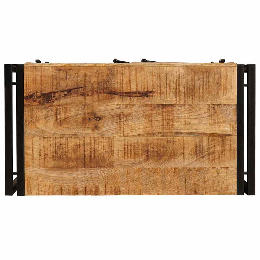 Nachtkastje Bruin 38 x 33 x 58 cm Massief ruw mango hout