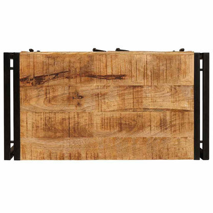 Nachtkastje Bruin 38 x 33 x 58 cm Massief ruw mango hout